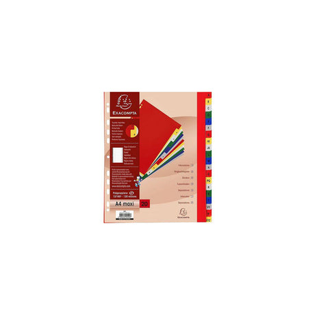Plastic register EXACOMPTA PP A4+ A-Z f.f