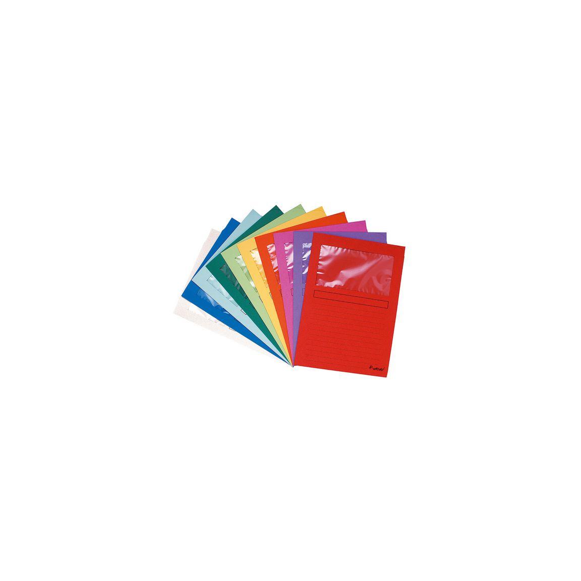 Folder w.window FOREVER black colour 100/pc