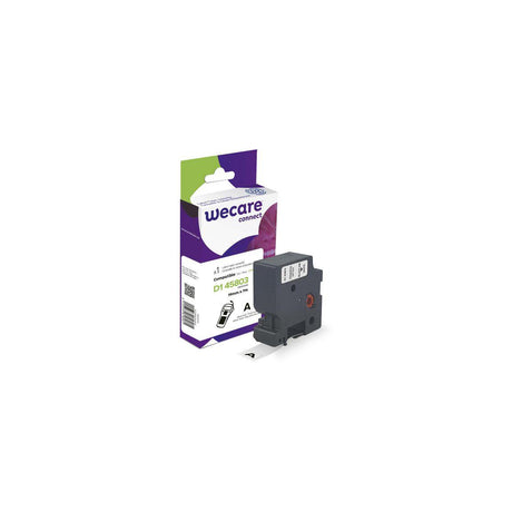 Tape WECARE 19mm Black on White