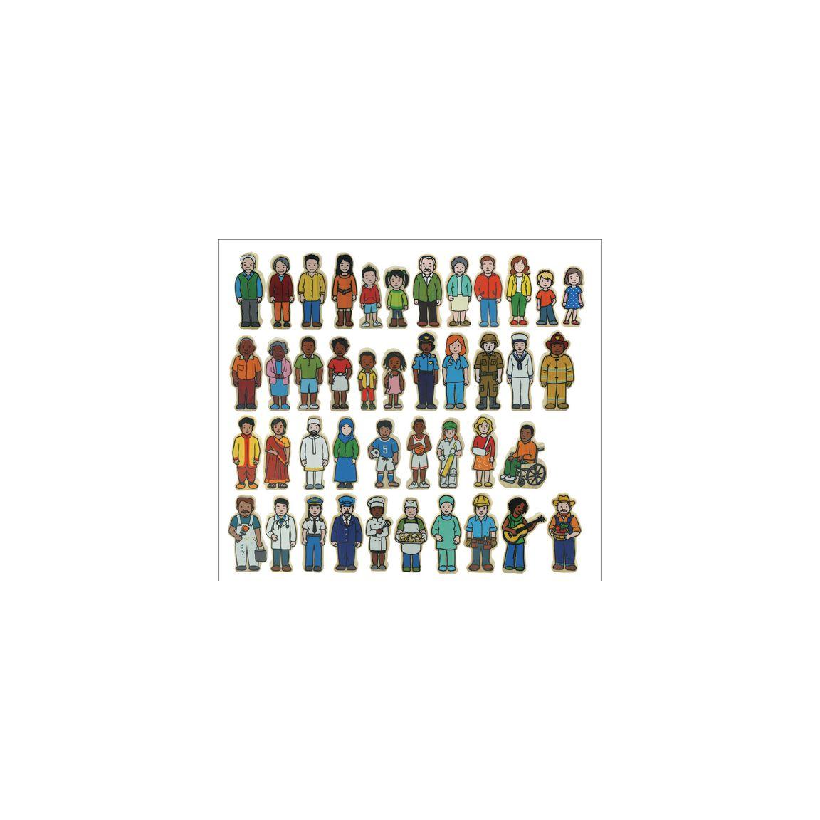 People in wood 42/pack