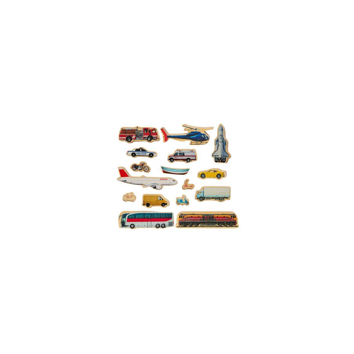 Wooden vehicle 16 pieces