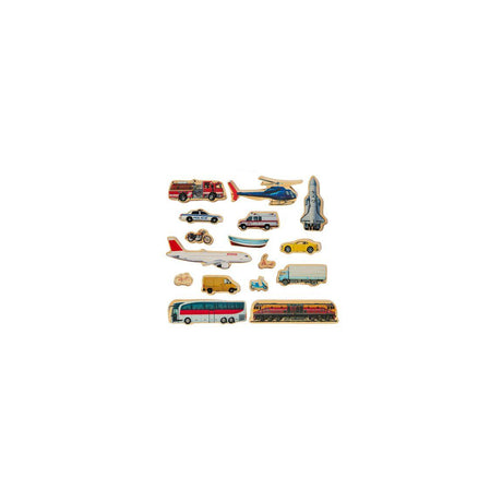 Wooden vehicle 16 pieces