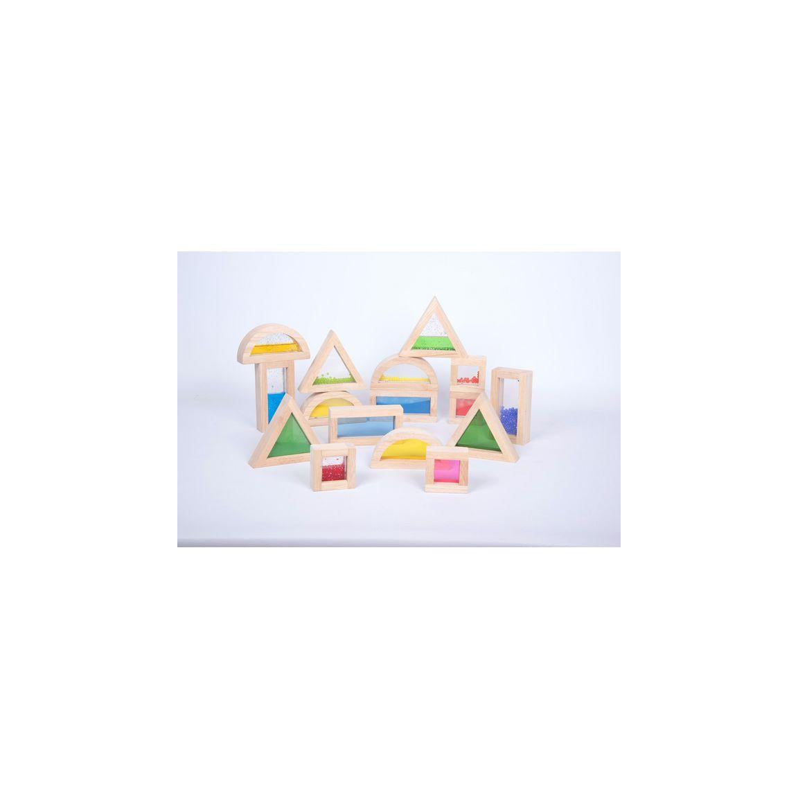 Sensory blocks various shapes 16/pc