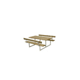 Bench set Basic w/2 backrests printed