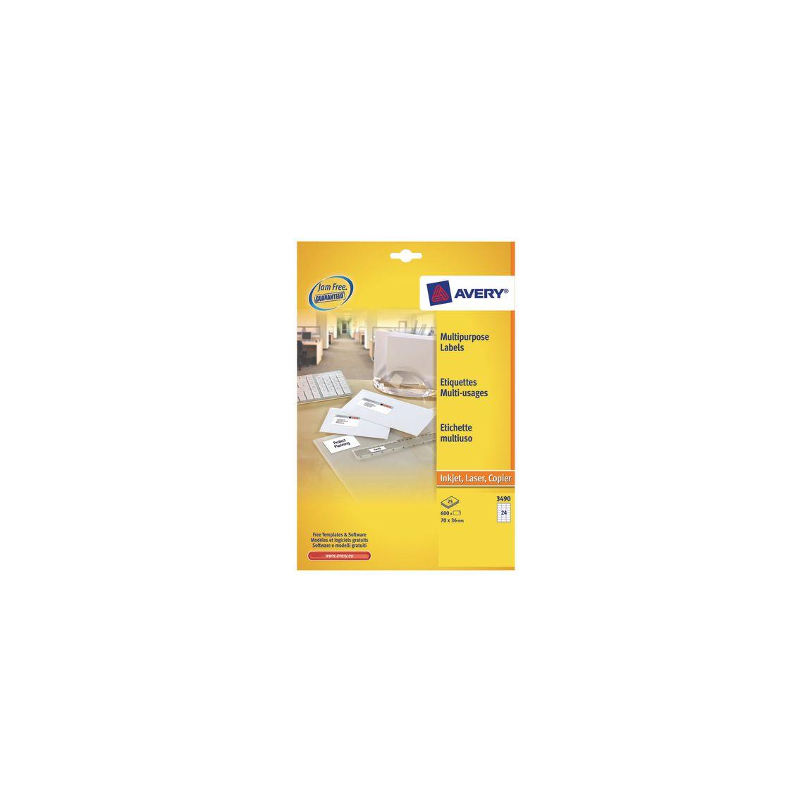 Label AVERY Premium 70x33,8mm 2400/pc