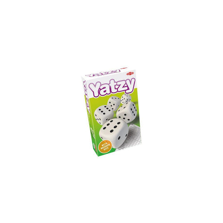 Game Yahtzee with wooden dice