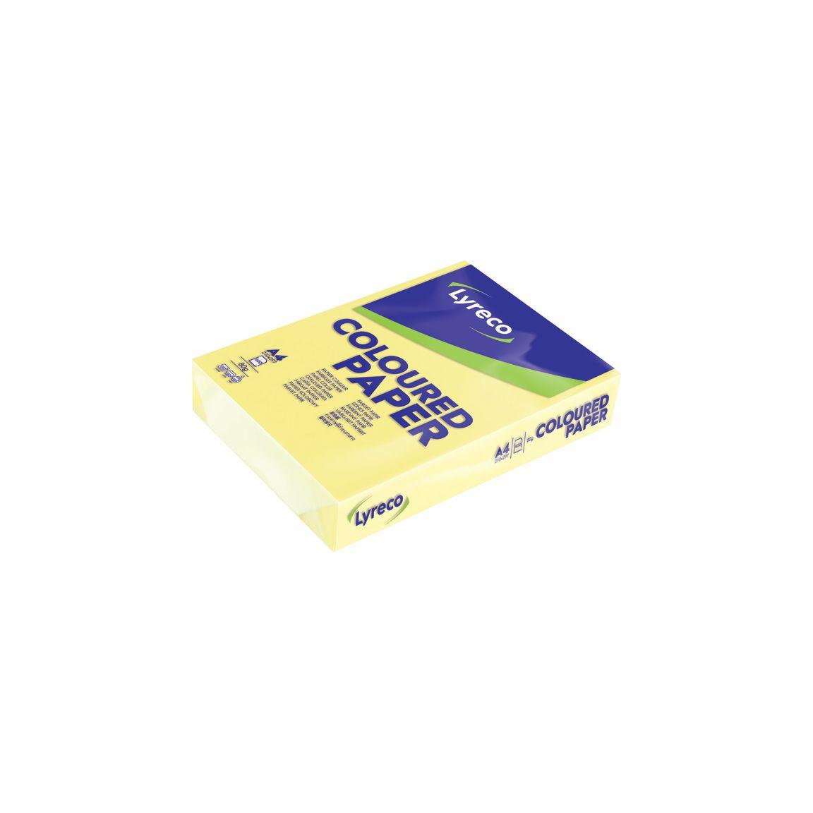 Kop.ppr LYRECO A4 80g canary yellow 500/pc