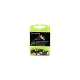 Map pin EXACOMPTA round black colour 100/pc