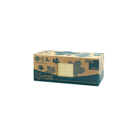 Notes INFO NOTES 75X75mm pastel 12/pack