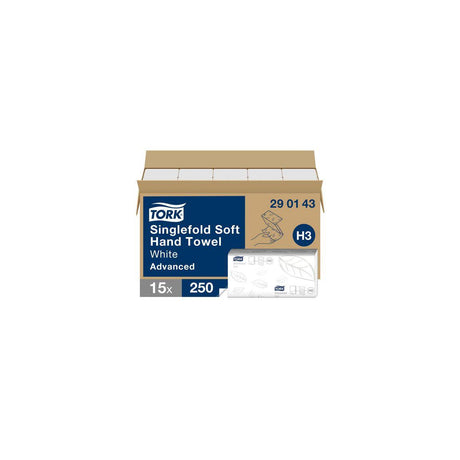 Towel TORK Adv H3 2-ply white 3750/pc