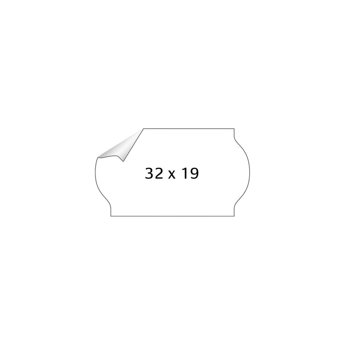 Price ethic. METO 32x19mm outlet white 1000/RL