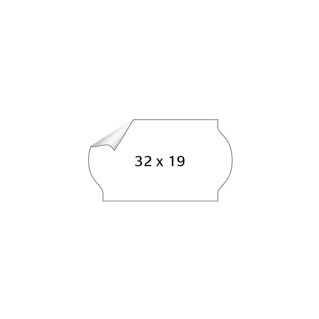 Price ethic. METO 32x19mm outlet white 1000/RL