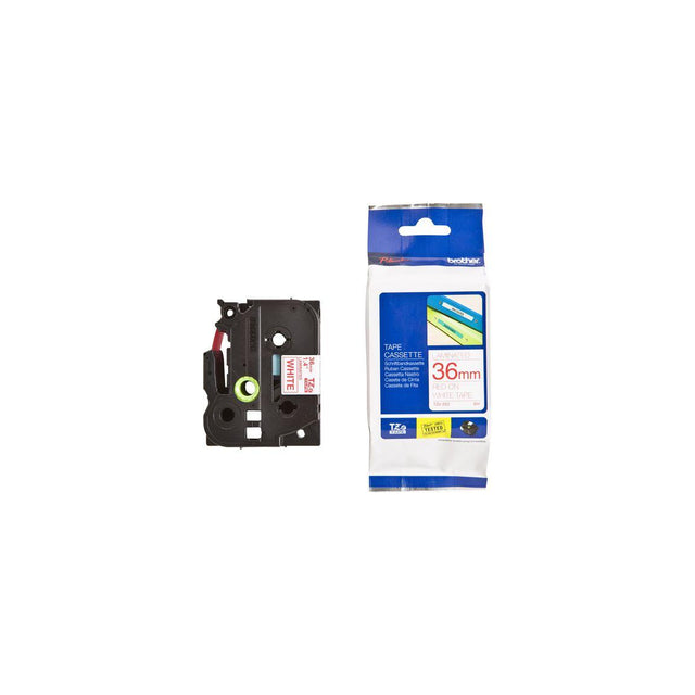 Tape BROTHER TZE262 36mm Red on White