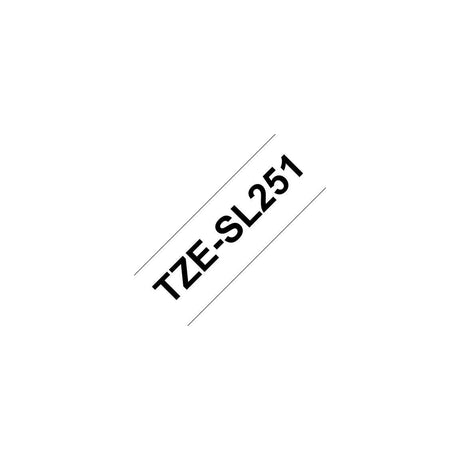Tape BROTHER TZESL251 24mm Black on White
