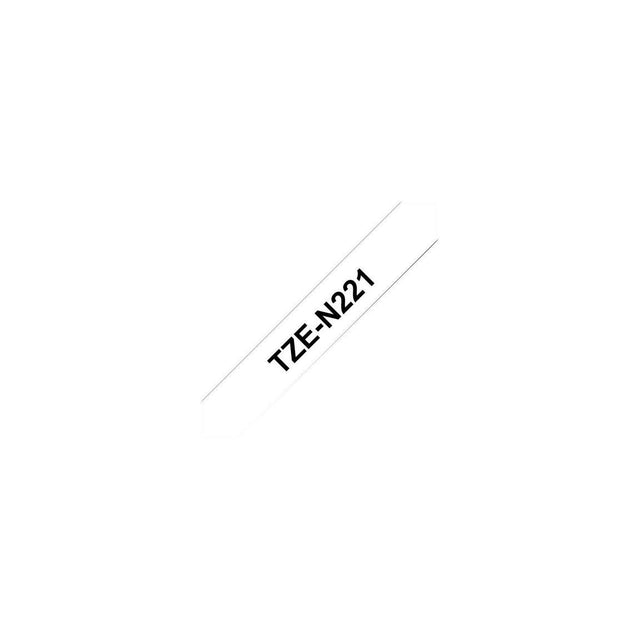 Tape BROTHER TZEN221 9mm Black on White