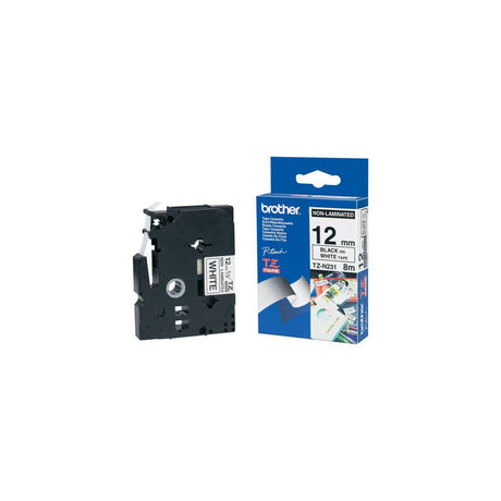 Tape BROTHER TZEN231 12mm Black on White