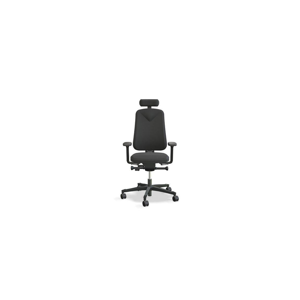 Office chair HÖGANÄS with armrest/neckrest black
