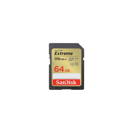 Memory card SANDISK SDHC Extreme 64GB C10