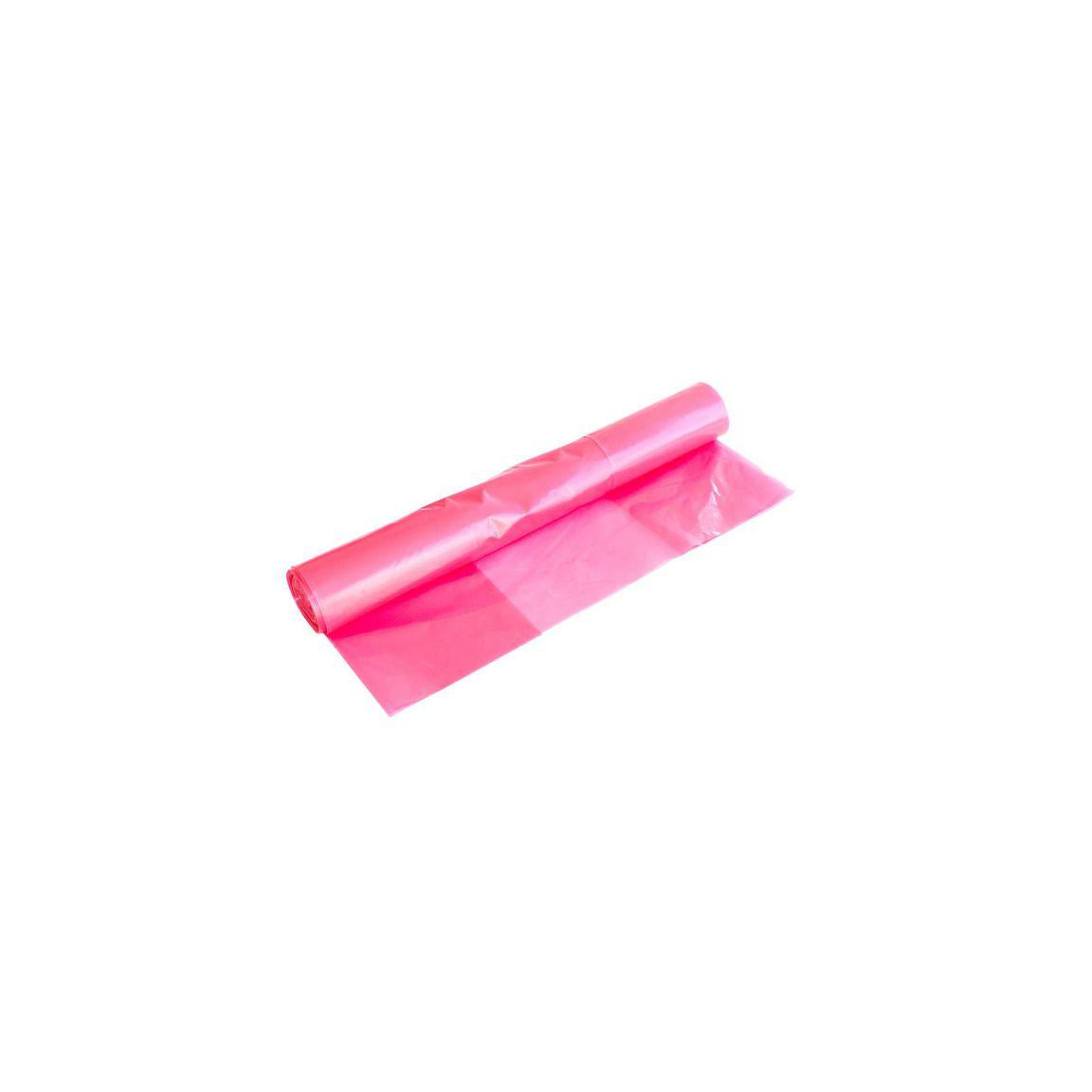 Plastic bag ESD LDPE 125L 50my pink 10/rl