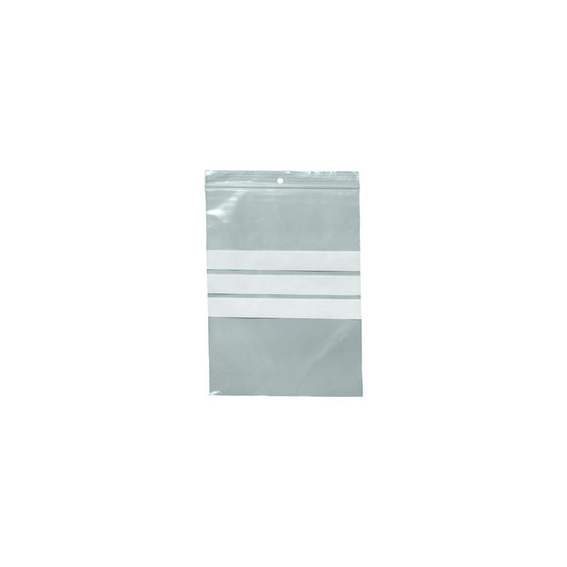 Ziplock bag writing field 80x120mm 100/pc