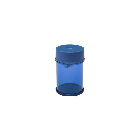 Pencil sharpener single with container