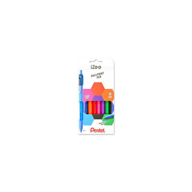 Ballpoint pen PENTEL iZee black colour 8/pack