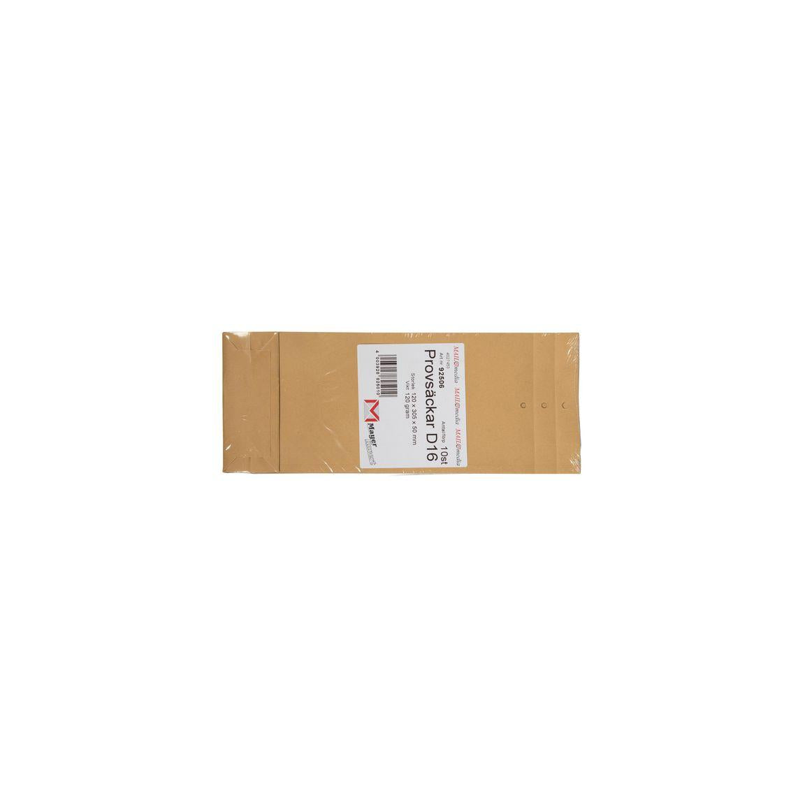 Sample bag no.16 125x290x40mm 10/pack