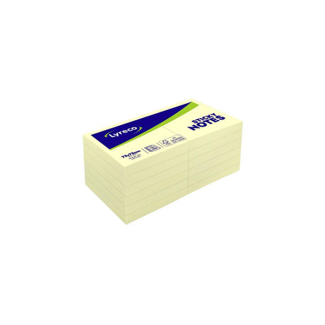Notes LYRECO standard 75x75mm yellow 12/pack