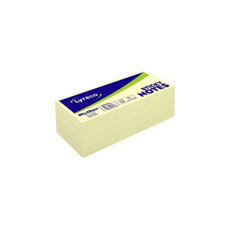 Notes LYRECO standard 40x50mm yellow 12/pack