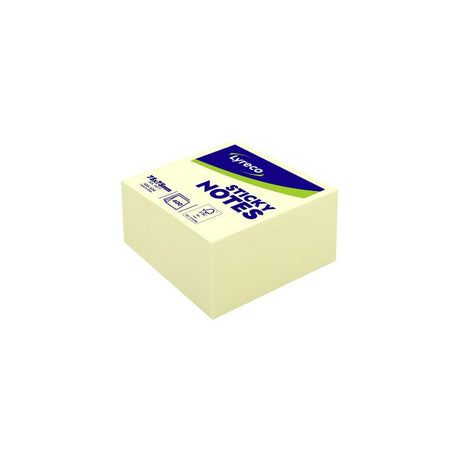 Notes LYRECO cube std 75x75mm yellow