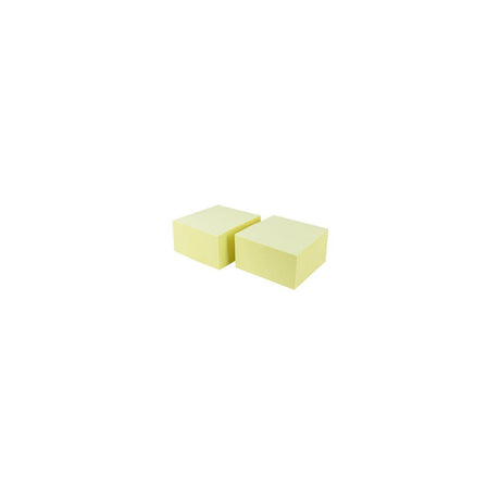 Notes LYRECO cube prem 76x76mm yellow 2/pc