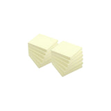 Notes LYRECO prem 75x75mm yellow 12/pack