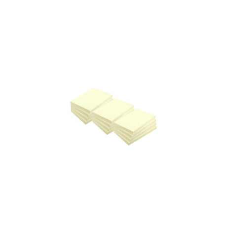 Notes LYRECO recycled 38x51mm yellow 12/pack