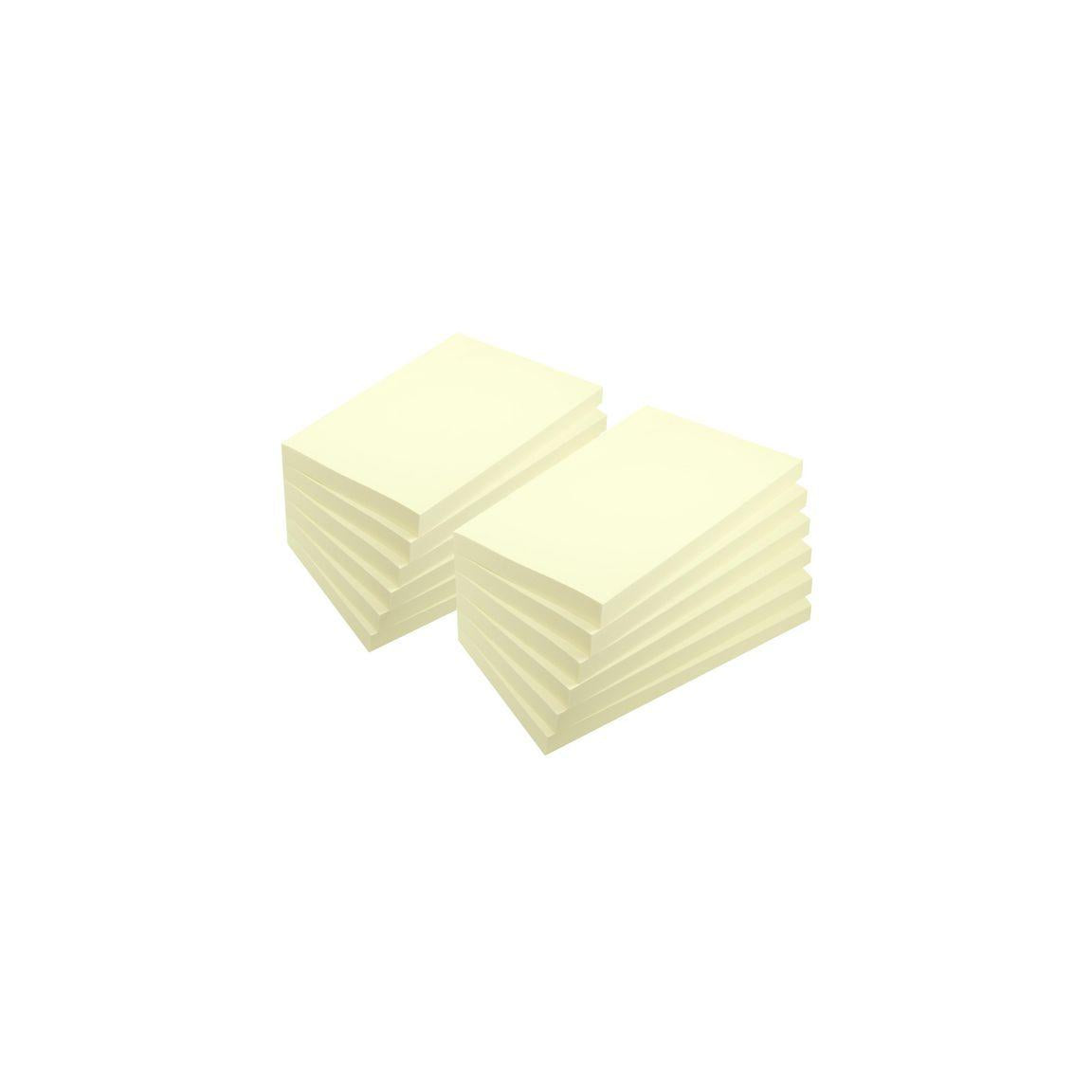 Notes LYRECO recycled 76x127mm yellow 12/pc