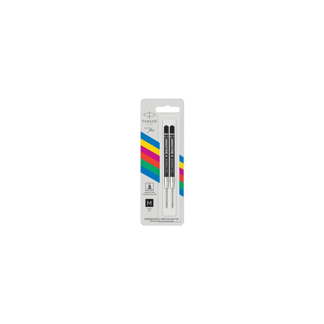Refill PARKER Quinkflow M black 2/pack