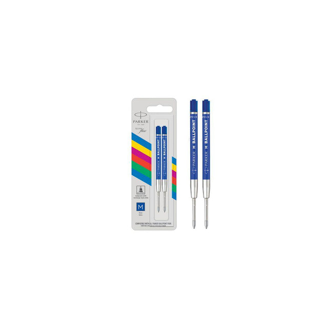Refill PARKER Quinkflow M blue 2/pack