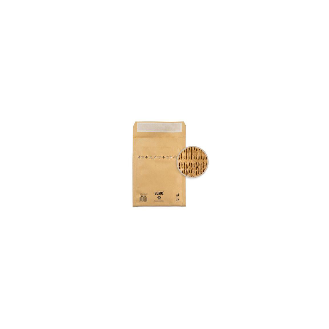 Bag padded SUMO 145x215mm brown 100/pc