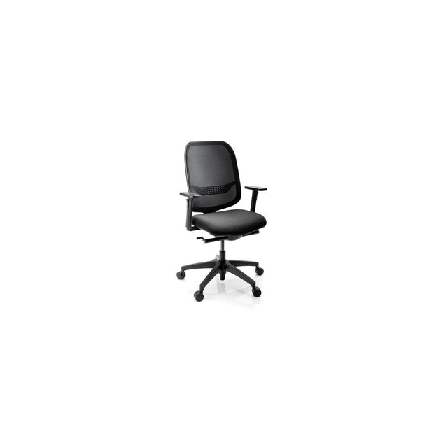 Mesh office chair with armrests