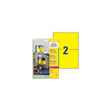 Label AVERY 210x148mm yellow 40/pack
