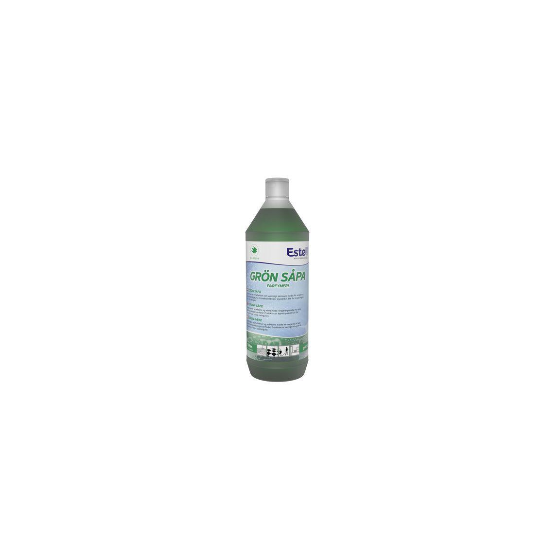 Soap ESTELL Green soap unscented 1L