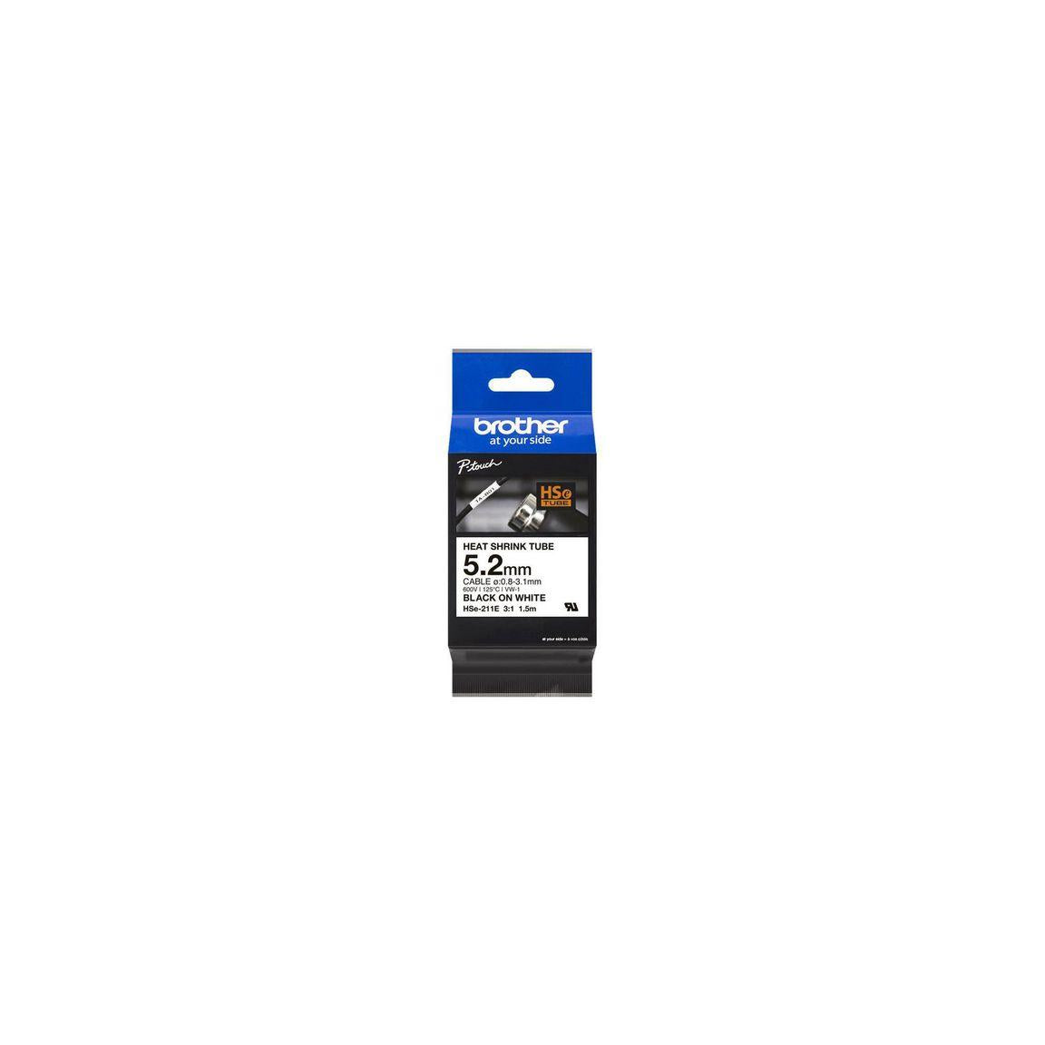 Tape BROTHER HSE-211E 5,2mm s/v