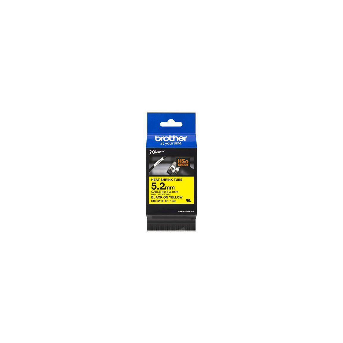 Tape BROTHER HSE-611E 5,2mm s/g