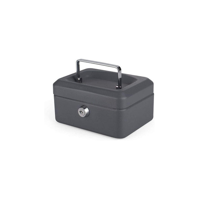 Cash box 115x150x80mm dark grey