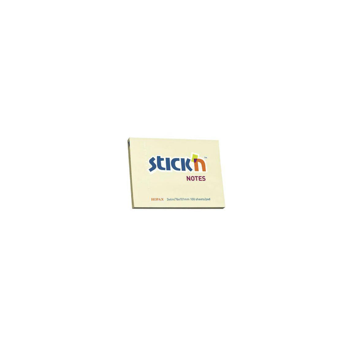 Notes STICK`N 76x102mm yellow