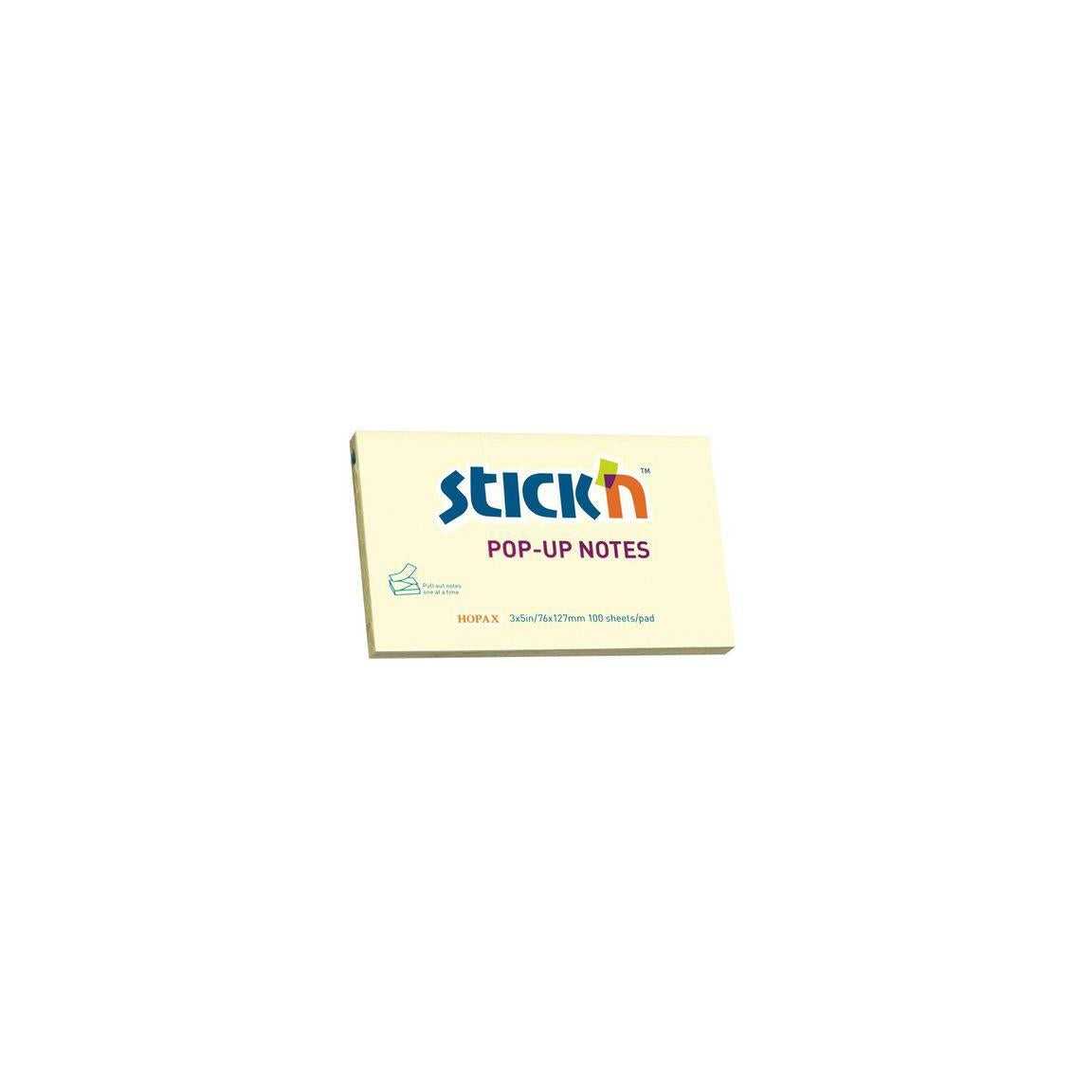 Notes STICK`N Z-block 76x127mm yellow