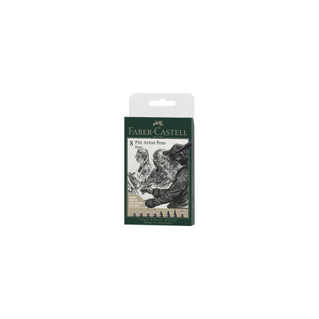 Fibre pen Pitt Artist Manga Black 8/pack