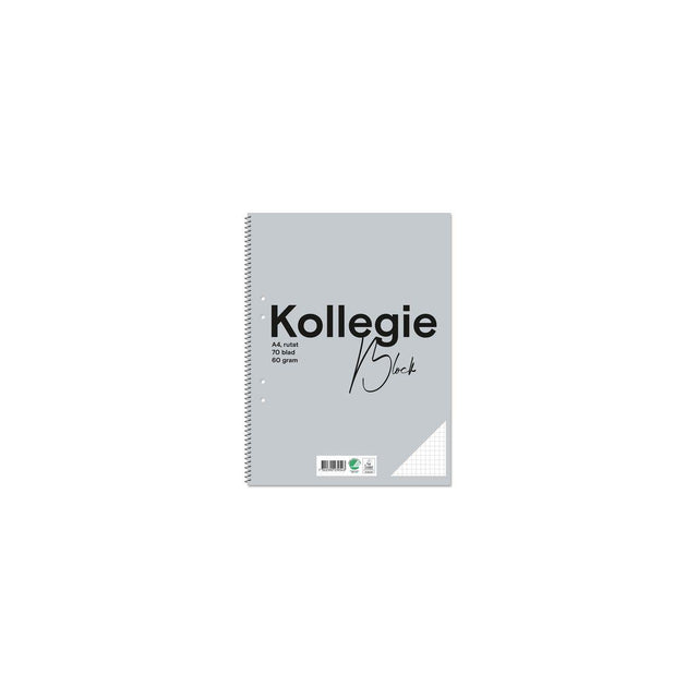 College notebook FW A4 60g 70bl rut h grey