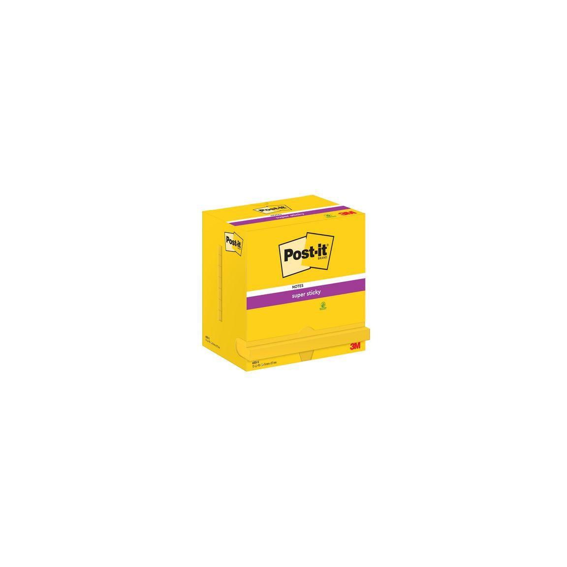 Notes POST-IT SS 76x127mm neon yellow