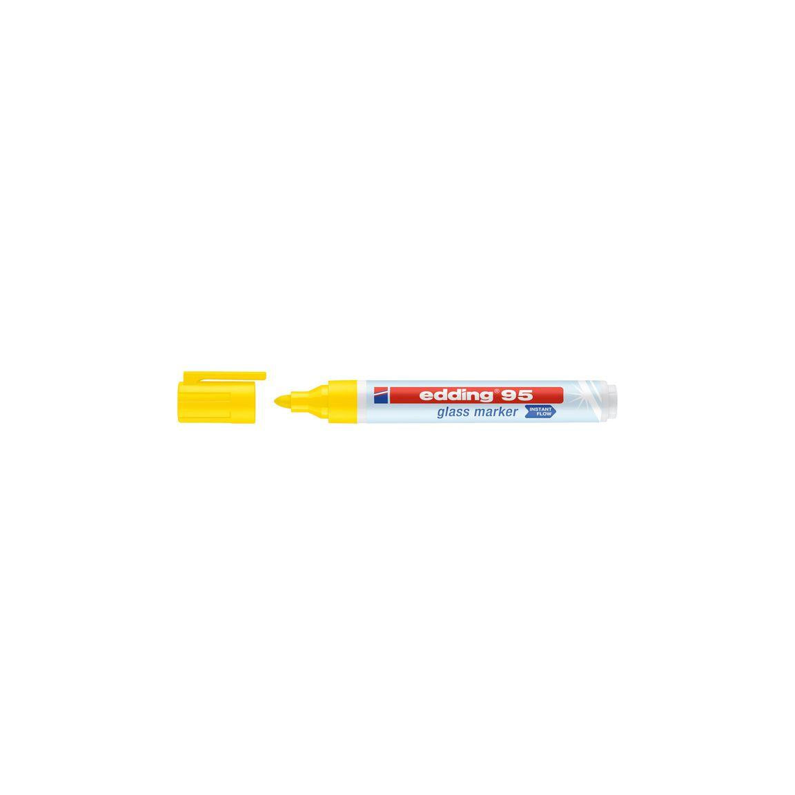 Labelling pen glass board EDDING 95 yellow