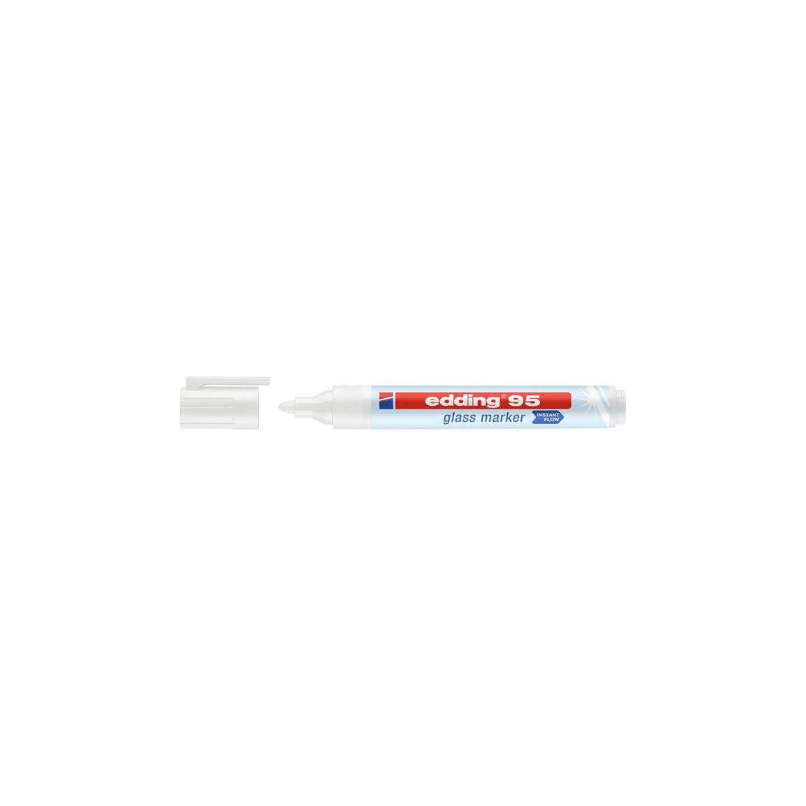 Labelling pen glass board EDDING 95 white